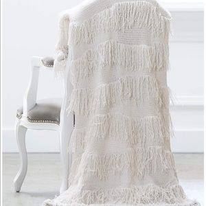 Giraffe at Home Moroccan Wedding Throw - Cream